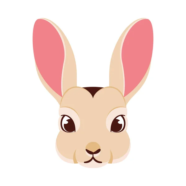 Isolierte Kaninchen Avatar Chinesisches Tierkreiszeichen Symbol Vector Illustration — Stockvektor