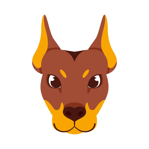 Geïsoleerde Hond Avatar Chinese Dierenriem Symbool Vector Illustratie — Stockvector