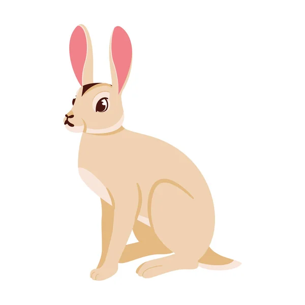 Isolated Rabbit Character Chinese Zodiac Symbol Vector Illustration — Stock Vector