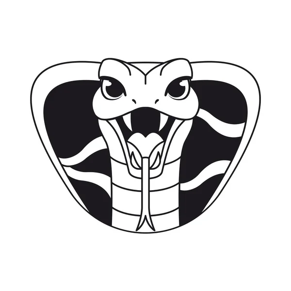Serpente Isolada Avatar Símbolo Zodíaco Chinês Ilustração Vetorial — Vetor de Stock