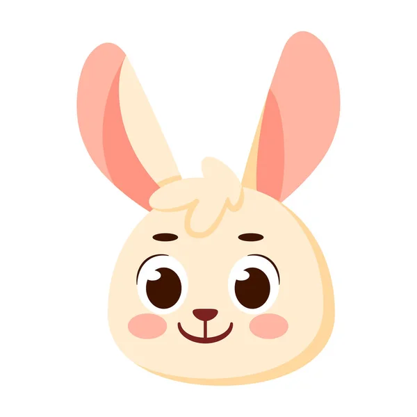 Isolated Cute Rabbit Avatar Character Vector Illustration — Stock Vector