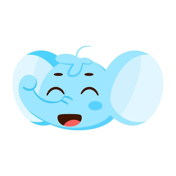 Isolated Cute Elephant Avatar Character Vector Illustration — Stock Vector