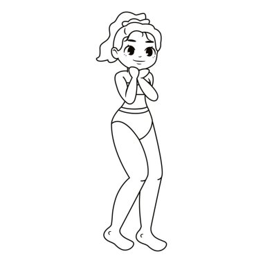 İzole edilmiş mutluluk artı boyut modeli Vektör illüstrasyonu