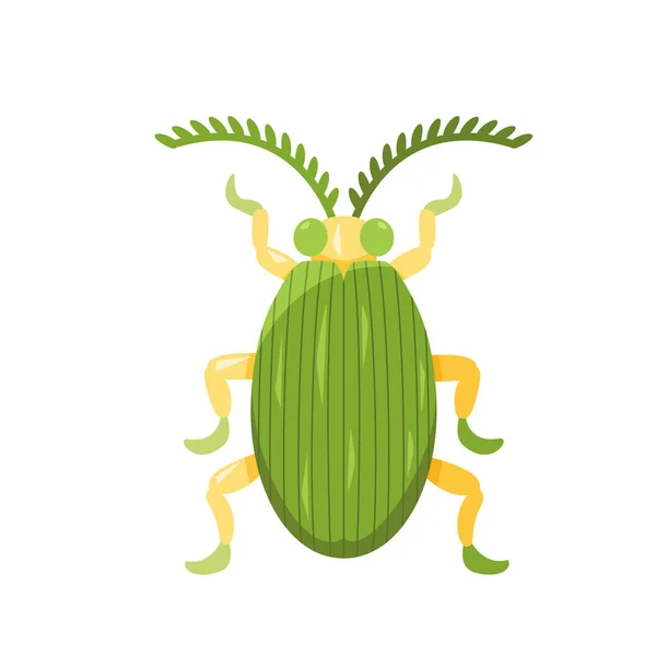 Μεμονωμένο Χρωματιστό Εικονίδιο Bug Κατσαρίδας Λεπτομέρειες Εικονογράφηση Διάνυσμα — Διανυσματικό Αρχείο