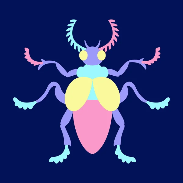 Isolé Pâtisserie Couleur Grillon Bug Icône Illustration Vectorielle — Image vectorielle
