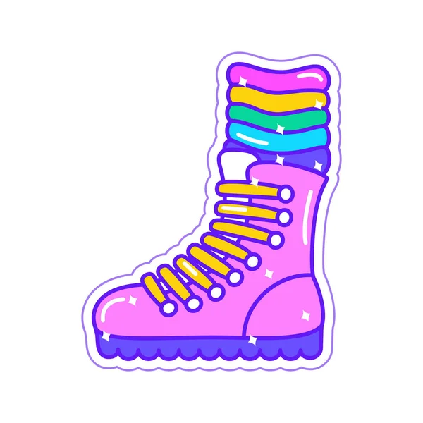 Isolated Colored Shoe Lgbt Pride Icon Vector Illustration — Stock Vector