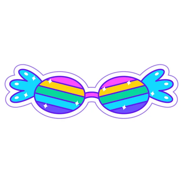 Isolated Colored Sunglasses Lgbt Pride Icon Vector Illustration — Stock Vector