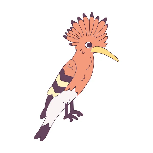 孤立可爱的小鸟图标啄木鸟矢量图解 — 图库矢量图片