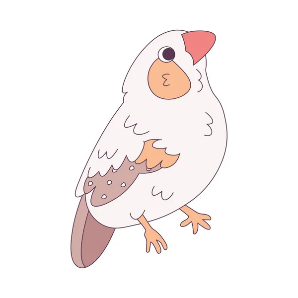 Isolée Icône Oiseau Mignon Illustration Vectorielle Animale — Image vectorielle