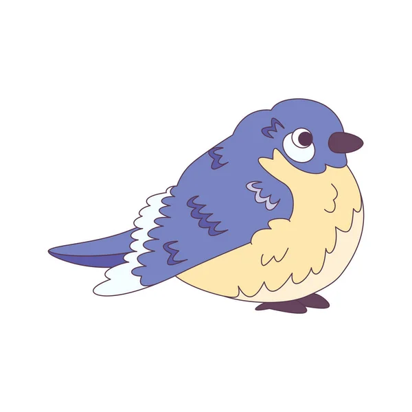 Icono Pájaro Lindo Aislado Animal Vector Illustration — Vector de stock