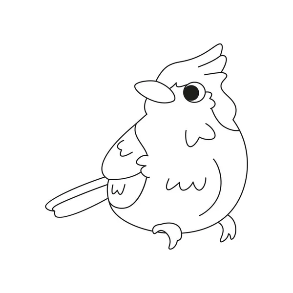 Isolierte Niedliche Vogel Ikone Animal Vector Illustration — Stockvektor
