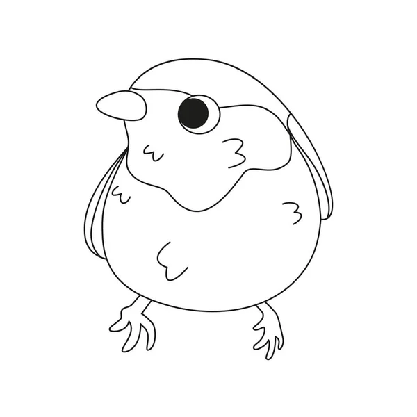 Icono Pájaro Lindo Aislado Animal Vector Illustration — Vector de stock