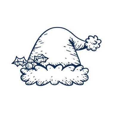 Cartoon Cute Christmas Hat Illustration Isolated