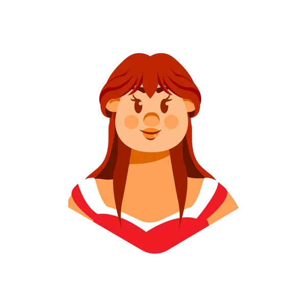 Cartoon Cute Young Person Icon Isolated — 스톡 벡터