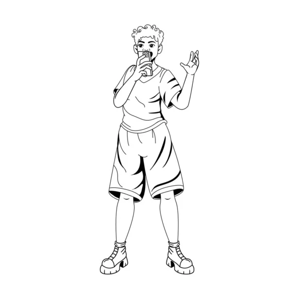 Personaje Dibujos Animados Orgullo Ilustración Aislada — Archivo Imágenes Vectoriales