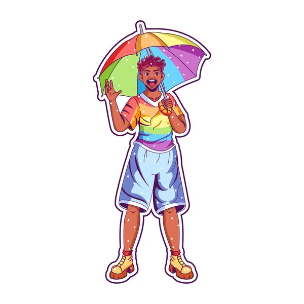 Cartoon Pride Karakter Geïsoleerde Illustratie Vectorbeelden