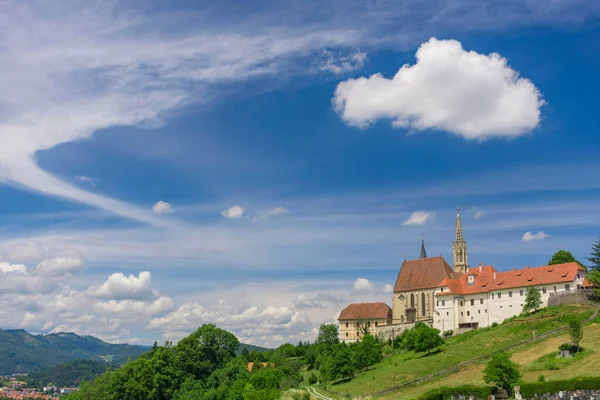 Die Wallfahrtskirche Maria Strassengel Eine Gotische Kirche Aus Dem Jahrhundert — Stockfoto