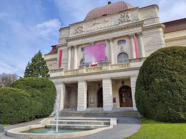 Operaház Épületének Külseje Graz Belvárosában Steiermark Régióban Ausztria Stock Fotó