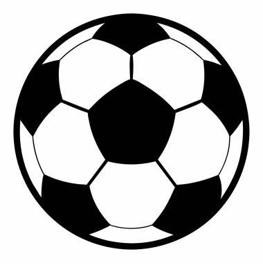 Beyaz çizgileri olan siyah beyaz bir futbol topu.