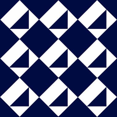 Beyaz geometrik desenli lacivert bir arkaplan