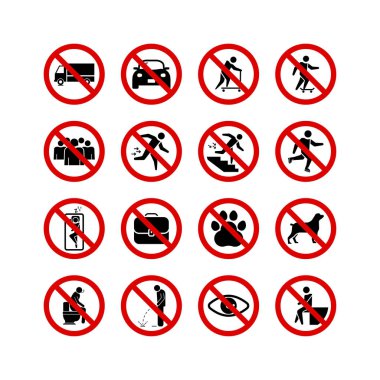 Patenli scooter alanı işareti ve grafik tasarım vektörü çizimi yok uyarısı