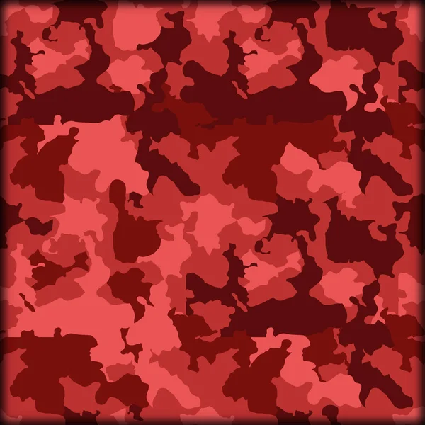 Camouflage Peau Fond Sans Couture Avec Des Couleurs Rouges — Image vectorielle