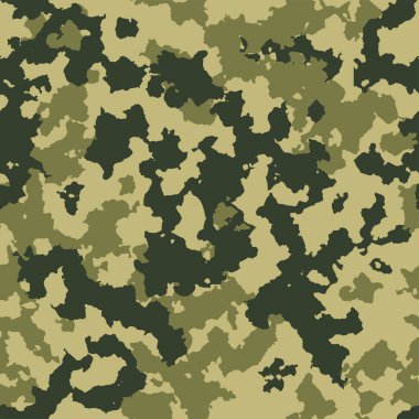 Moda tasarımı ve baskıları için yeşil ve yumuşak kahverengi kamuflaj