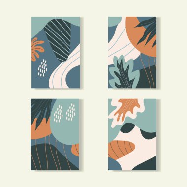 Modern tasarım Baskı, poster, bayrak, duvar kağıdı, sosyal medya pazarlaması için şablon vektör illüstrasyonunu ayarla