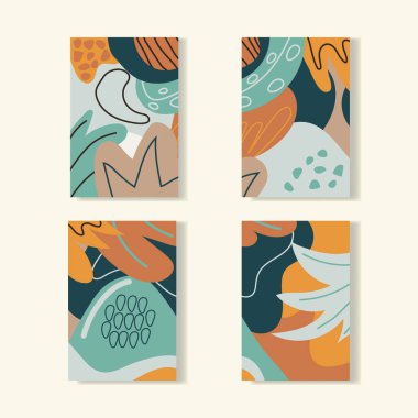 Moda ve modern bohça şablonları arkaplan vektör çizimi