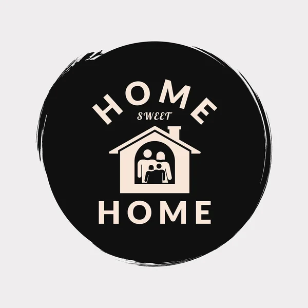 Home Sweet Home Design Vector Illustration — Stock Vector