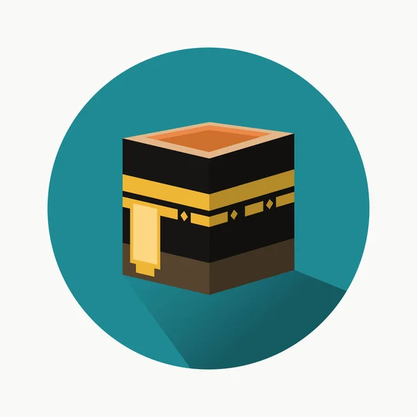 Kabah Symbol Mekka Design Vektor Illustration — Stockvektor