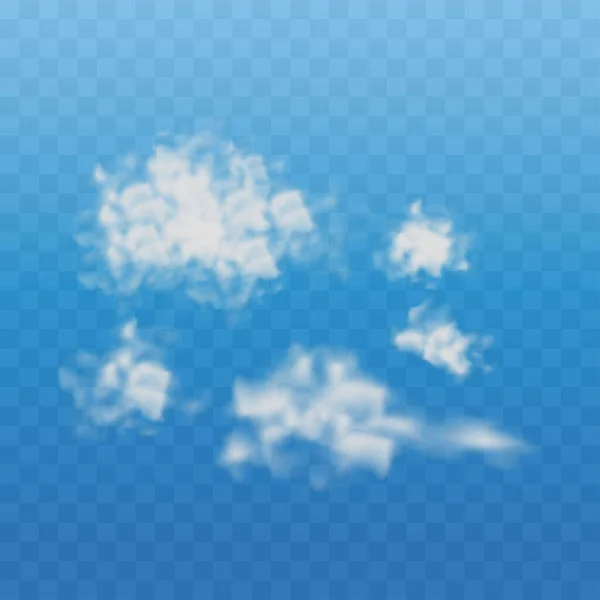 Conjunto Nubes Diseño Vector Ilustración — Archivo Imágenes Vectoriales