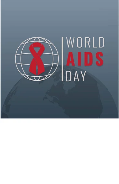 Illustration Vectorielle Conception Bannière Journée Mondiale Des Aides — Image vectorielle