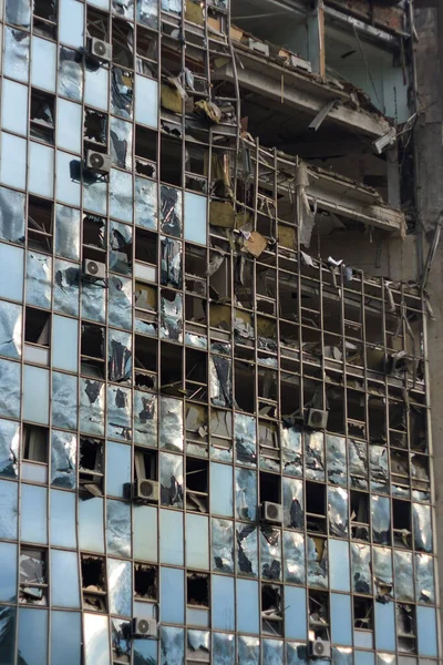 Ukrayna Savaş Bina Neredeyse Füzeyle Yıkılacaktı Sivil Altyapı Rus Hava Stok Fotoğraf