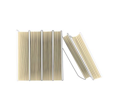 Devamlı bir yığın kitap çizimi. minimalist tasarım vektör illüstrasyonu.