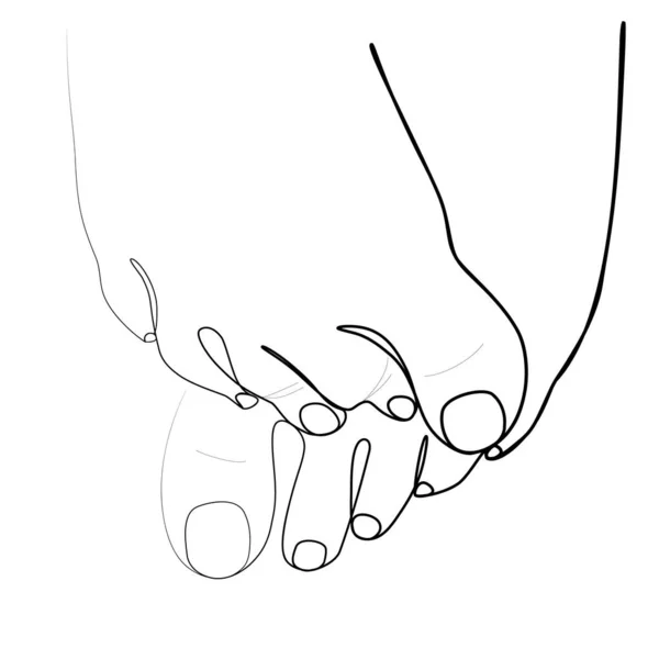 Непрерывное Рисование Ног Одну Линию Бесшовный Рисунок Эстетический Контур — стоковый вектор