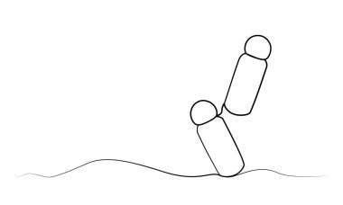 Sürekli kozmetik şişe çizimleri. vektör illüstrasyonu