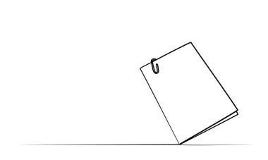 Tek satırda ataç üzerine ataç çizmeye devam et. vektör illüstrasyonu