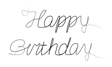 Mutlu Yıllar 'ın aralıksız çizimleri tek satırda. vektör illüstrasyonu