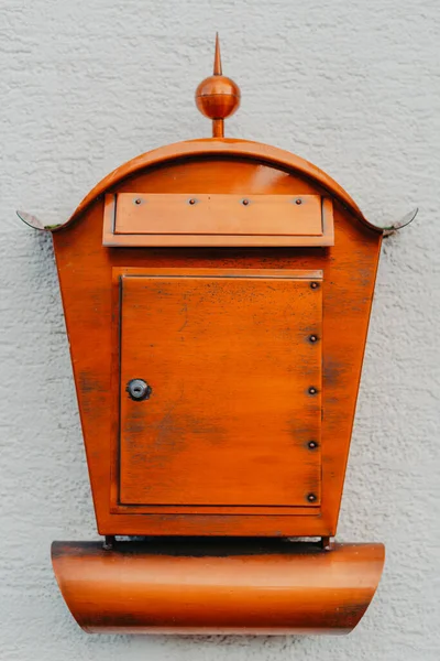 Mailbox. mailbox, mail, box, old, post, letter, postbox, delivery, message, wall, red, background, vintage, communication, retro, metal, letterbox, house, send, postage, postal, symbol, traditional