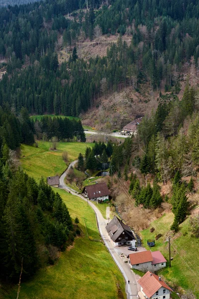 德国巴伐利亚Berchtesgadener国家公园的日出背景是巴伐利亚阿尔卑斯山美丽的山景全景 Berchtesgadener村和Watzmann地块 — 图库照片