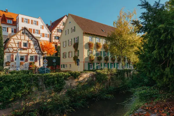 Eski ulusal Alman kasaba evi. Old Town renkli ve iyi korunmuş binalarla dolu. Baden-Wurttemberg, Almanya 'nın güneybatısında bulunan bir eyalettir. Kara Orman, bilinen adıyla