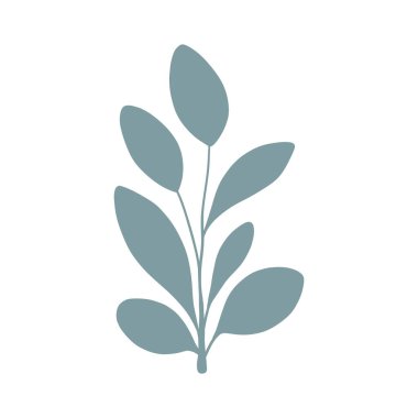 Soyut bir yaprak şekli tasviri, basit ve modern, doğa için harika, çağdaş sanat ve çevre dostu tasarımlar. Minimalist estetik için mükemmel..