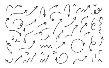 Ok el çizimi, işaretçi yönü aşağı döngü eğrisi kıvrımları, dinamik akış için birleşir. Navigasyon için kullan, mimik ya da konsept çizimlerine göre düzenle. Sunumlar ve diyagramlar için harika.