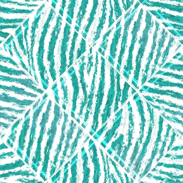 Seamless Pattern Abstract Zebra Print Turquoise Color — Stock fotografie