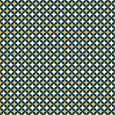 Vector seamless geometric design with golden and white stars