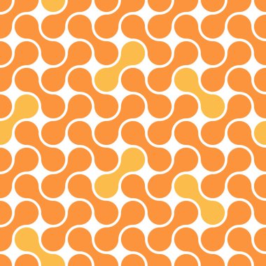 Sıcak renklerde geometrik süslemeli vektörsüz desen