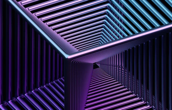 Абстрактна Футуристична Структура Фіолетовий Дизайн Фону Рендеринг — стокове фото