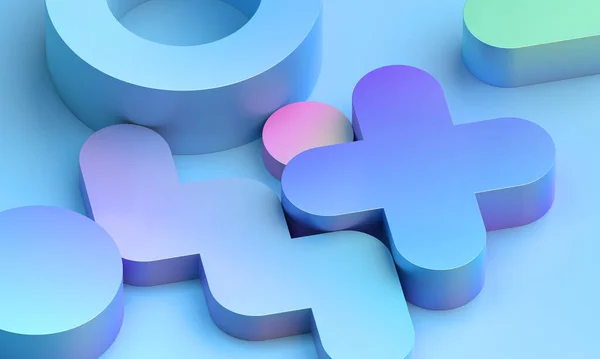 Abstraktes Hintergrunddesign Pastellfarbene Geometrische Formen — Stockfoto