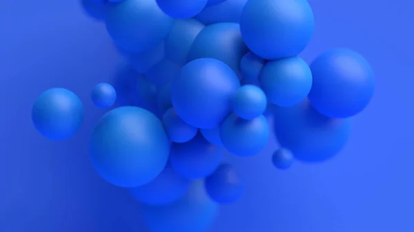 Conception Abstraite Fond Avec Sphères Bleues — Photo